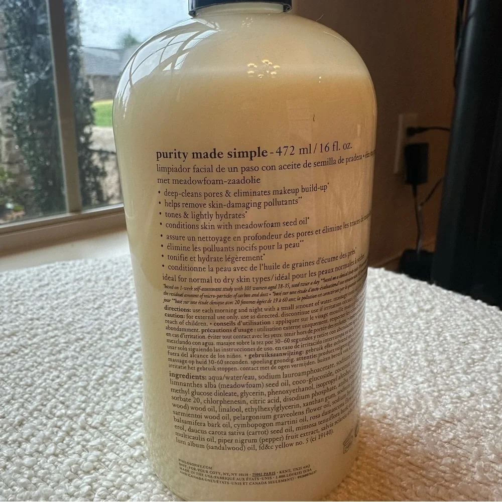 Philosophy Purity One-Step Facial Cleanser 16 oz NEW sealed